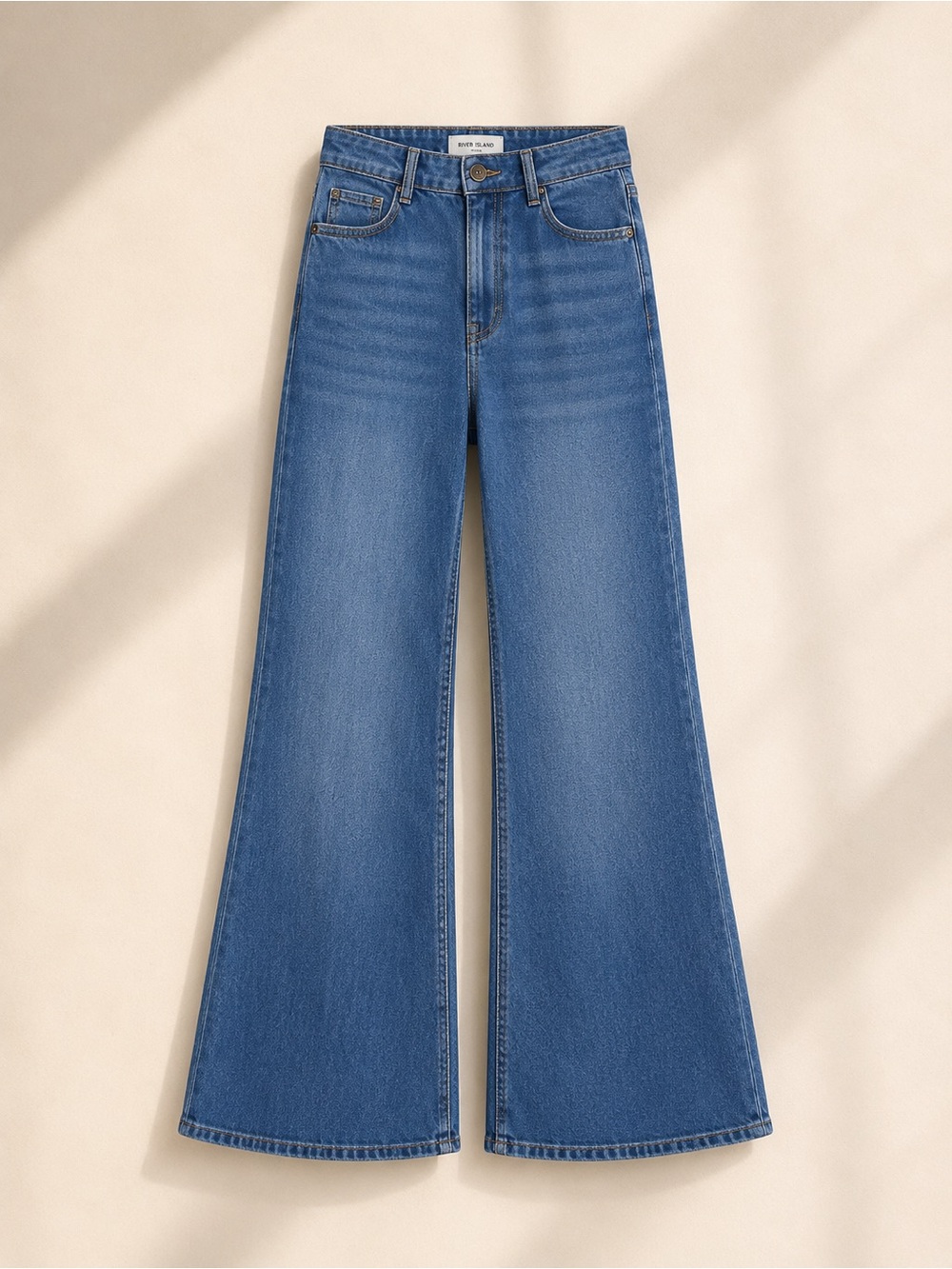 River Island soft Wide Leg High-Waist Jeans